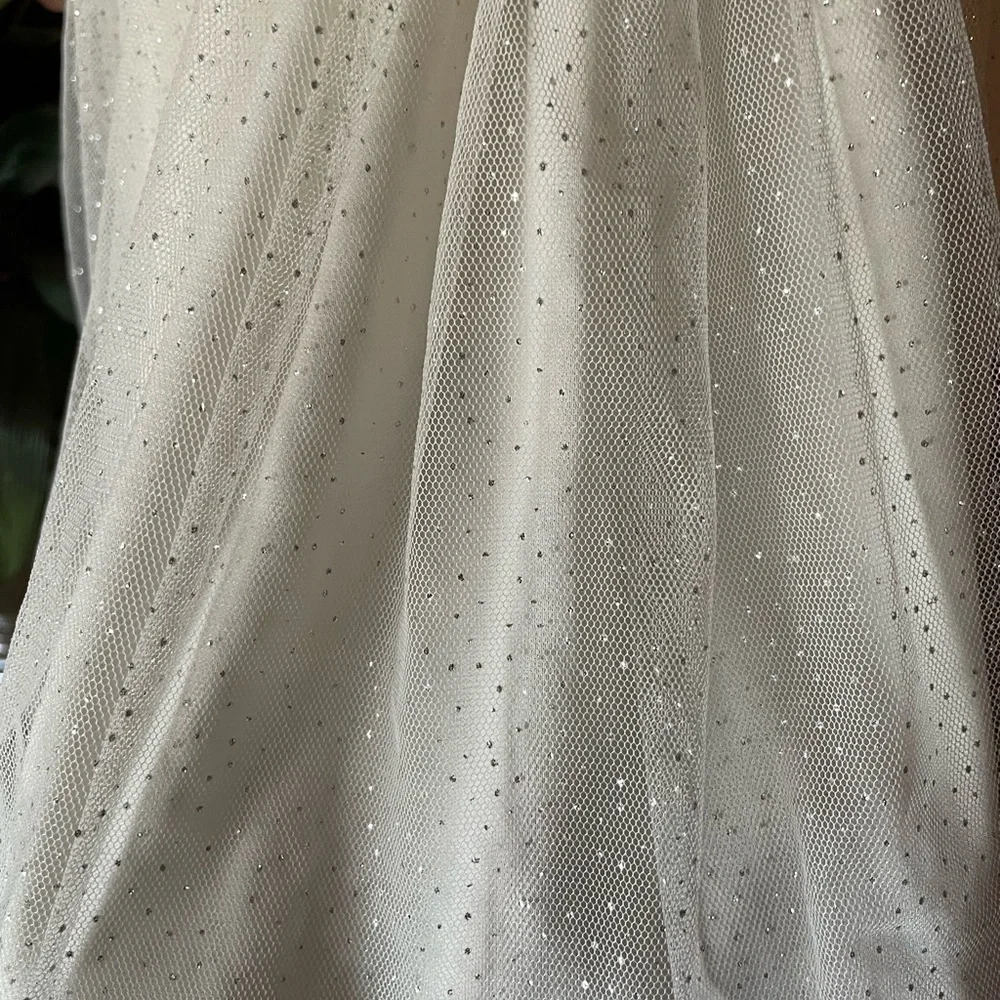 Brand: Nannette, 2t white with silver spring/summer dress with long sleeve coat - Picture 5 of 14